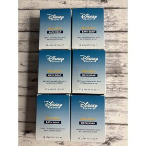 (6) 1.5 Oz Bars DISNEY RESORTS HOTEL Bath / Facial Soap H2O+ BEAUTY SEA SALT New